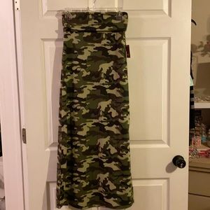 No boundaries camo long skirt.